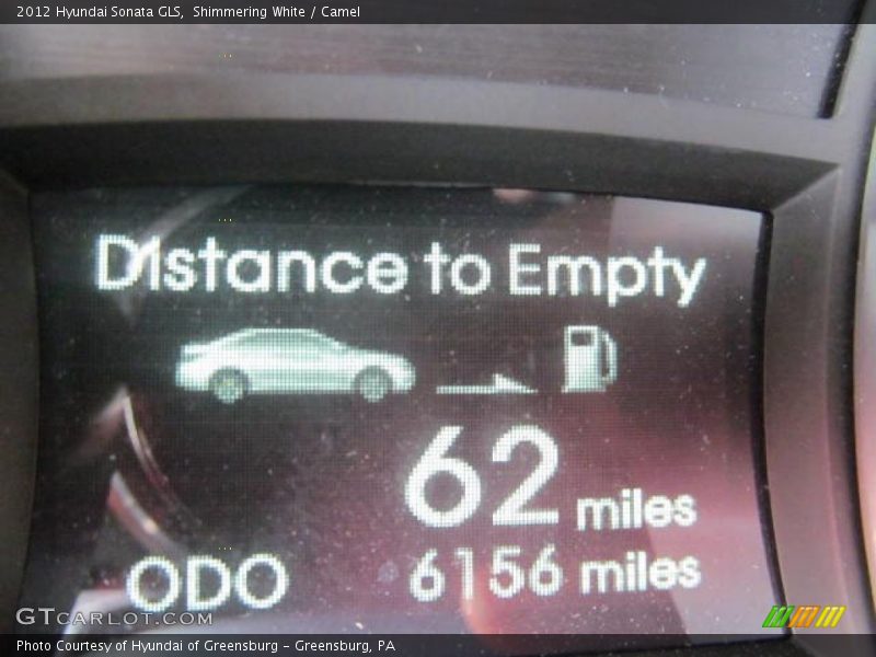 Shimmering White / Camel 2012 Hyundai Sonata GLS