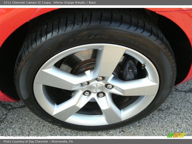 Inferno Orange Metallic / Black 2011 Chevrolet Camaro SS Coupe