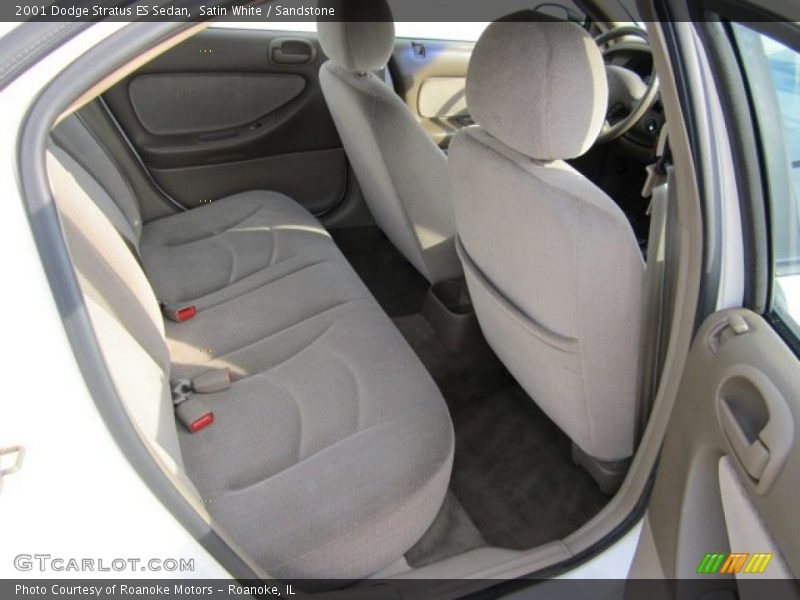 Satin White / Sandstone 2001 Dodge Stratus ES Sedan