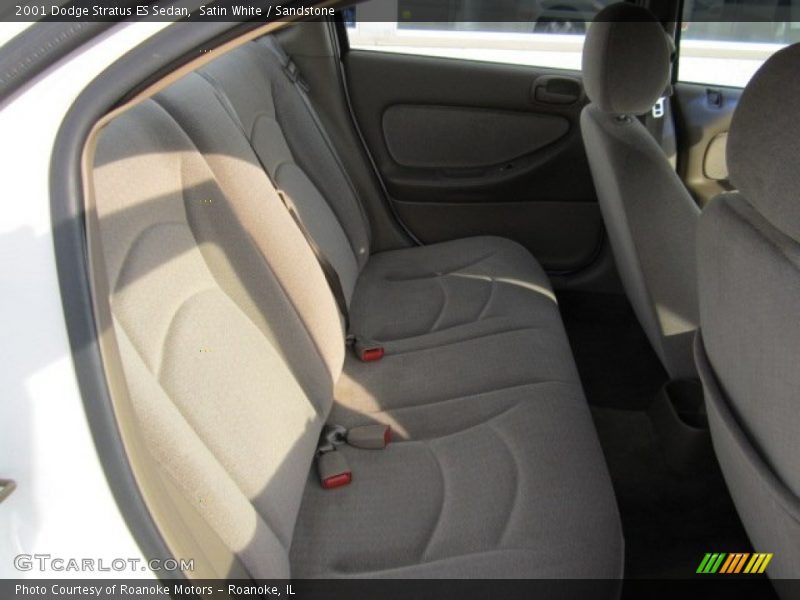 Satin White / Sandstone 2001 Dodge Stratus ES Sedan