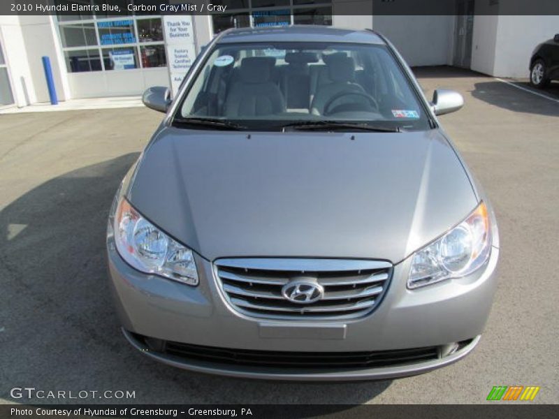 Carbon Gray Mist / Gray 2010 Hyundai Elantra Blue