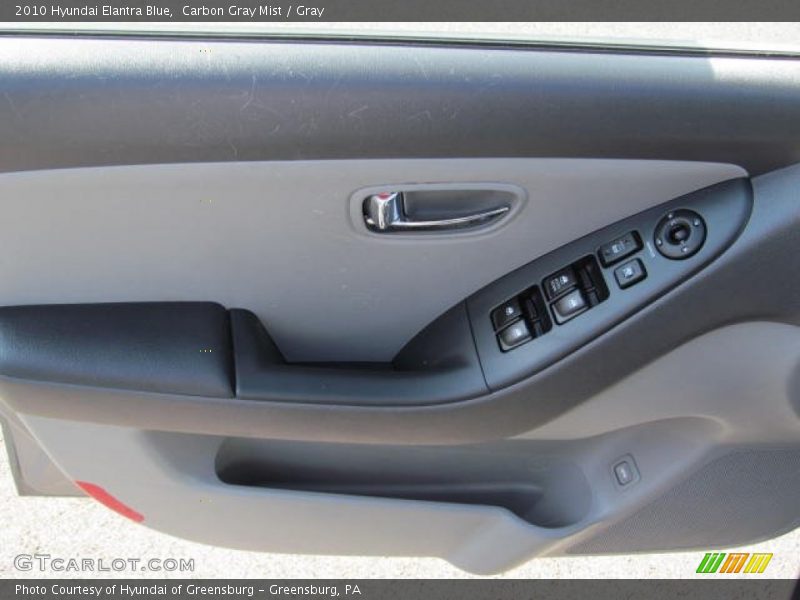 Carbon Gray Mist / Gray 2010 Hyundai Elantra Blue