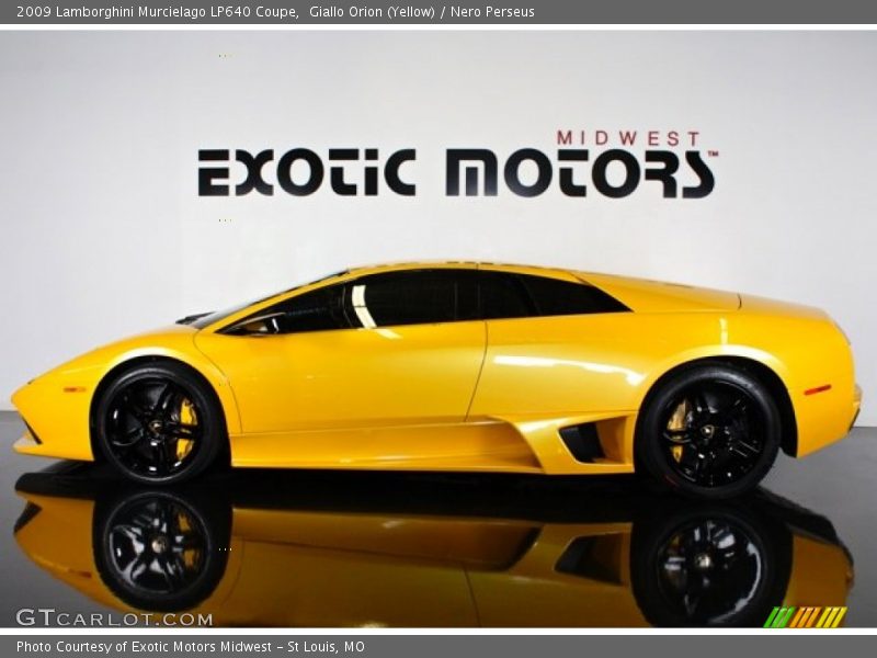 Giallo Orion (Yellow) / Nero Perseus 2009 Lamborghini Murcielago LP640 Coupe