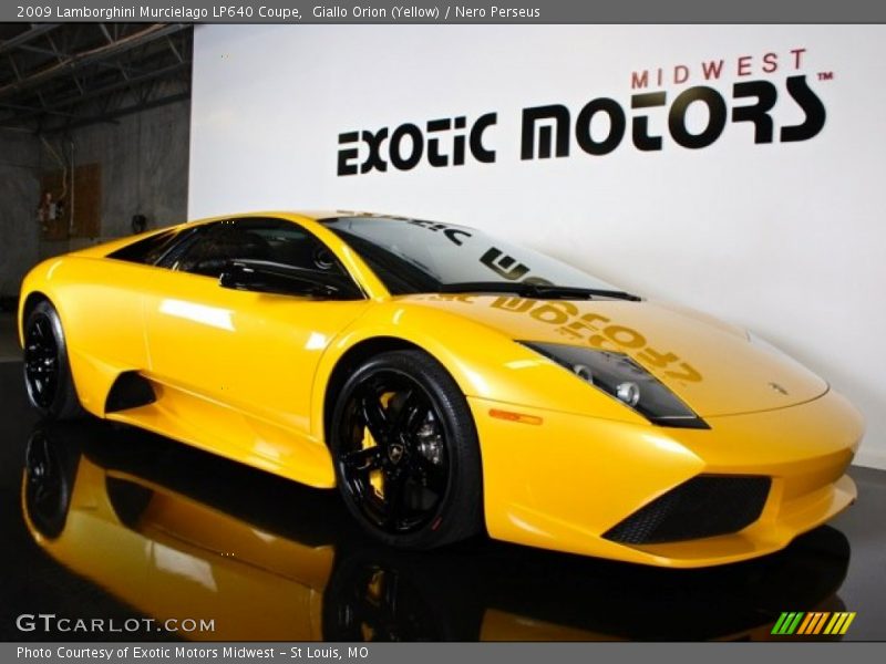 Giallo Orion (Yellow) / Nero Perseus 2009 Lamborghini Murcielago LP640 Coupe