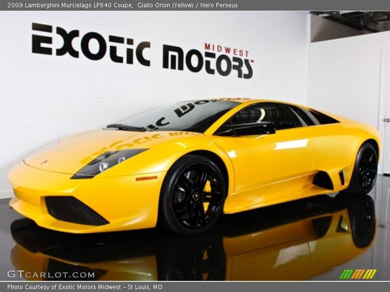 Giallo Orion (Yellow) / Nero Perseus 2009 Lamborghini Murcielago LP640 Coupe