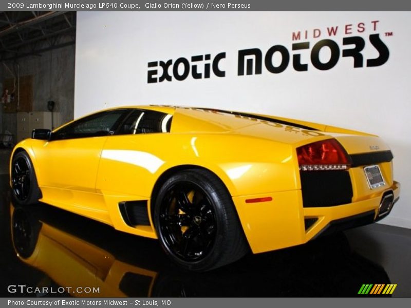 Giallo Orion (Yellow) / Nero Perseus 2009 Lamborghini Murcielago LP640 Coupe