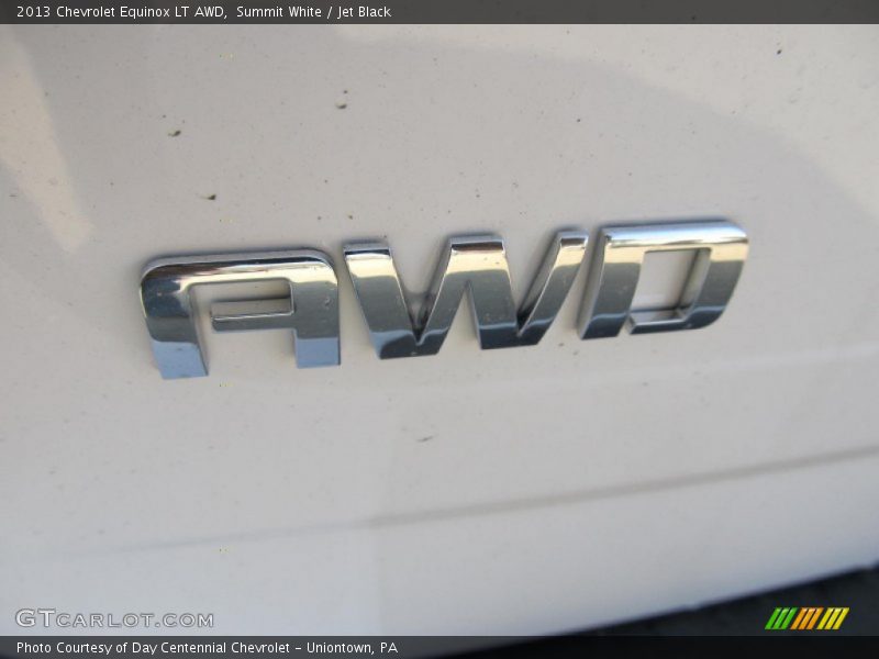 Summit White / Jet Black 2013 Chevrolet Equinox LT AWD