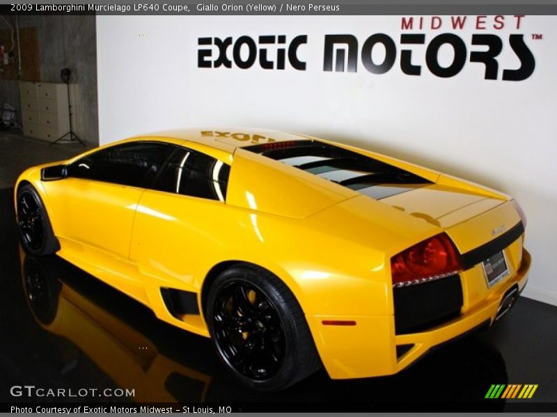 Giallo Orion (Yellow) / Nero Perseus 2009 Lamborghini Murcielago LP640 Coupe