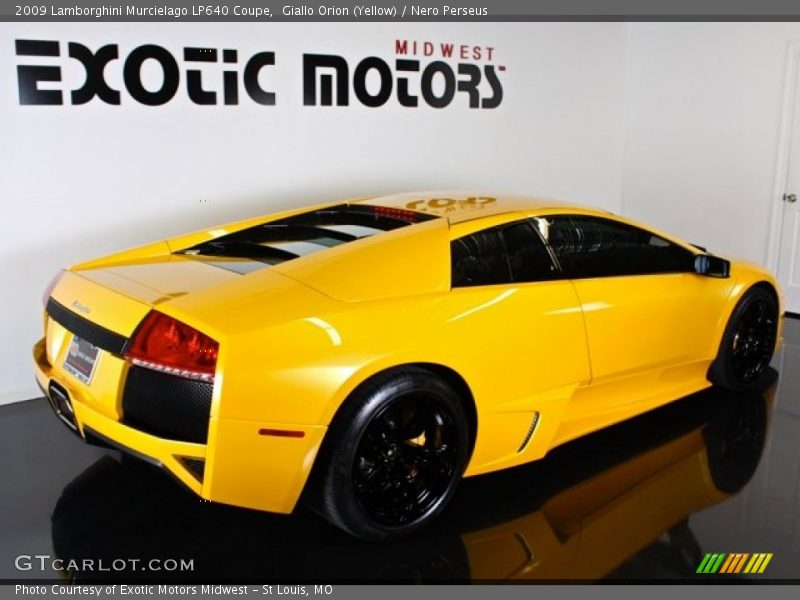 Giallo Orion (Yellow) / Nero Perseus 2009 Lamborghini Murcielago LP640 Coupe