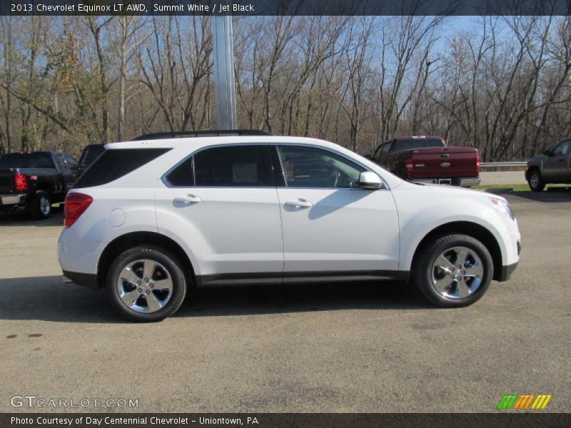Summit White / Jet Black 2013 Chevrolet Equinox LT AWD