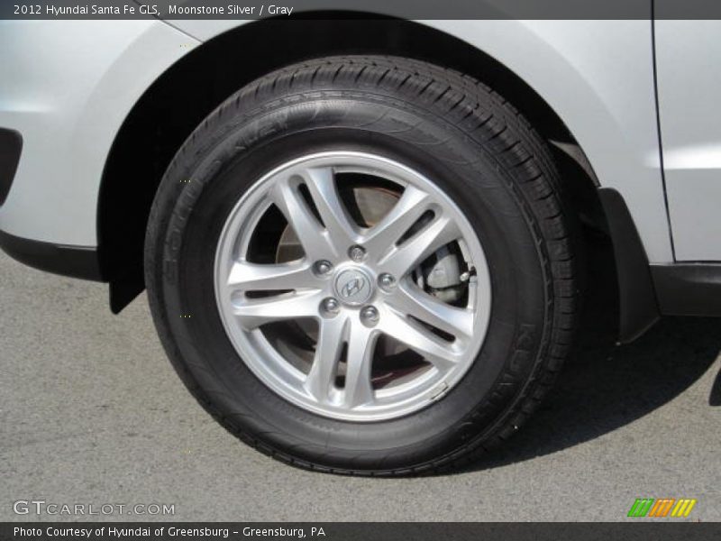 Moonstone Silver / Gray 2012 Hyundai Santa Fe GLS