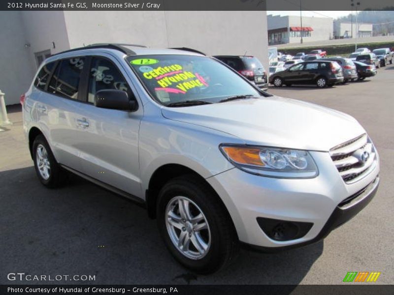 Moonstone Silver / Gray 2012 Hyundai Santa Fe GLS