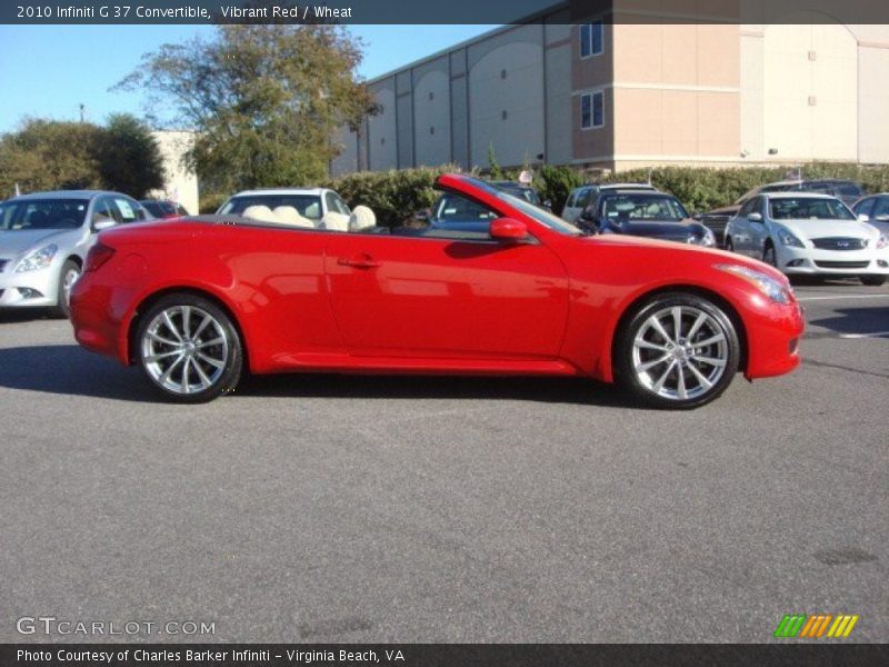 Vibrant Red / Wheat 2010 Infiniti G 37 Convertible