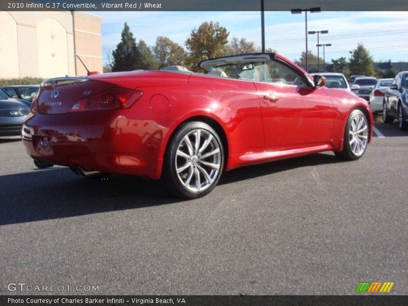 Vibrant Red / Wheat 2010 Infiniti G 37 Convertible