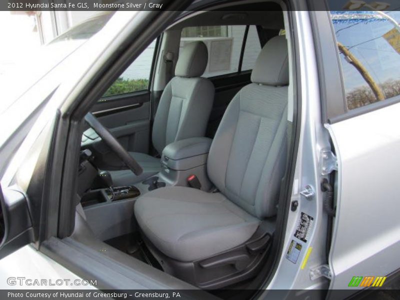 Moonstone Silver / Gray 2012 Hyundai Santa Fe GLS