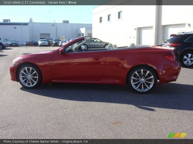 Vibrant Red / Wheat 2010 Infiniti G 37 Convertible