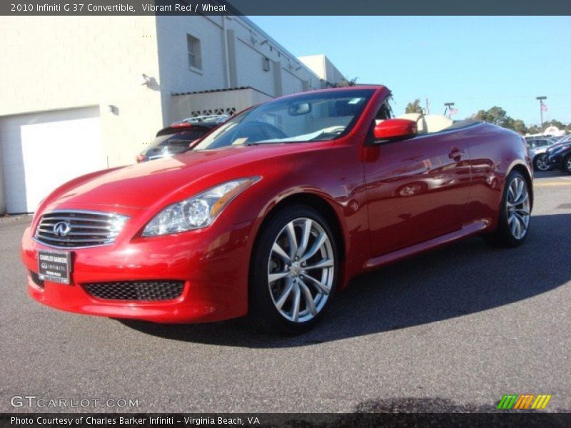 Vibrant Red / Wheat 2010 Infiniti G 37 Convertible