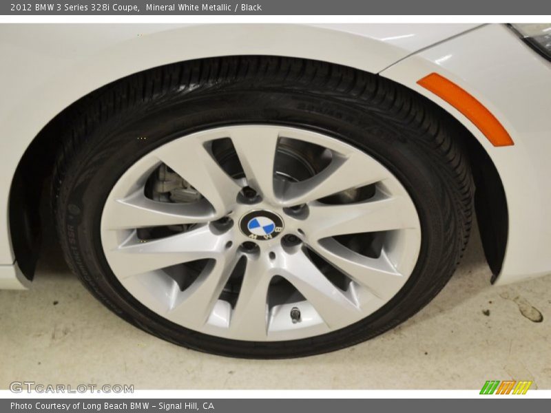 Mineral White Metallic / Black 2012 BMW 3 Series 328i Coupe