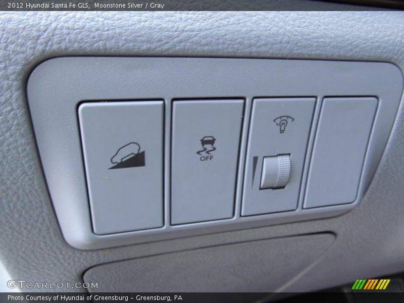 Moonstone Silver / Gray 2012 Hyundai Santa Fe GLS