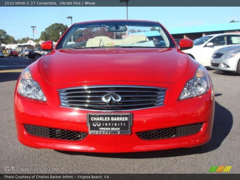 Vibrant Red / Wheat 2010 Infiniti G 37 Convertible