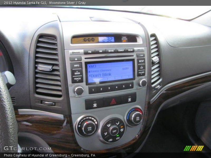 Moonstone Silver / Gray 2012 Hyundai Santa Fe GLS