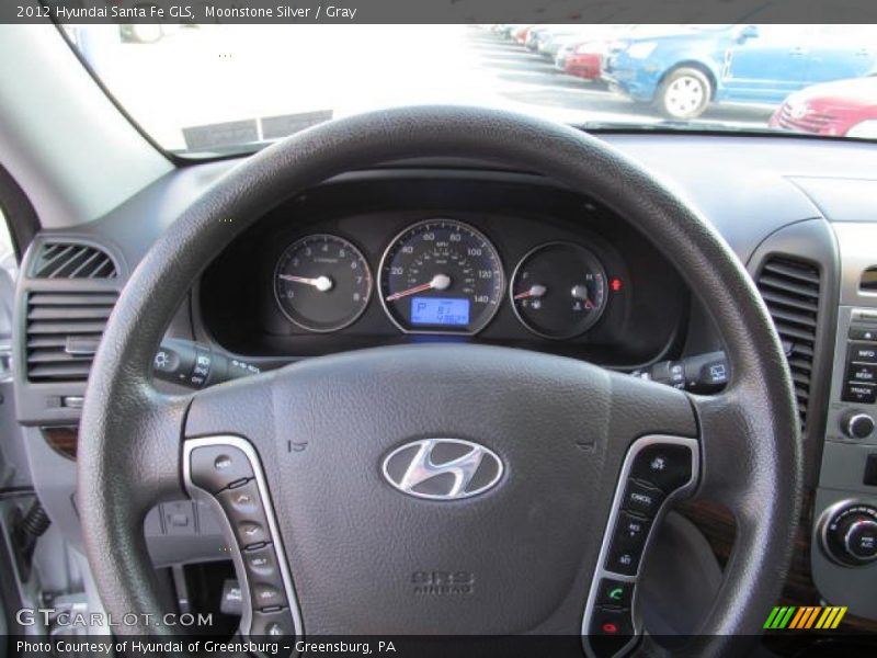 Moonstone Silver / Gray 2012 Hyundai Santa Fe GLS