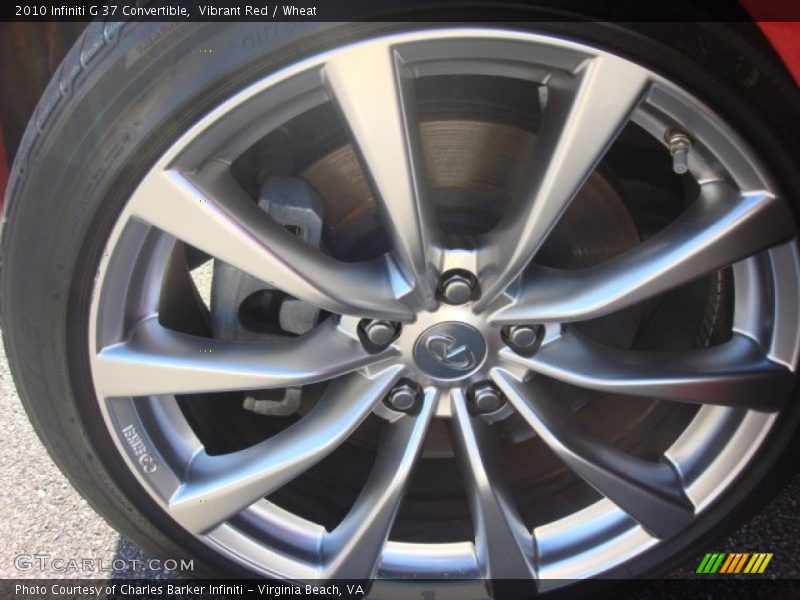 Vibrant Red / Wheat 2010 Infiniti G 37 Convertible