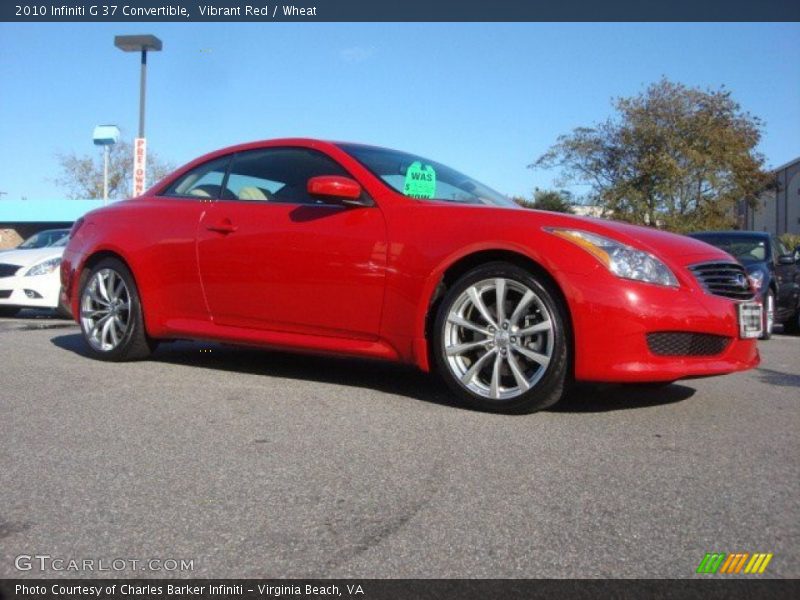 Vibrant Red / Wheat 2010 Infiniti G 37 Convertible