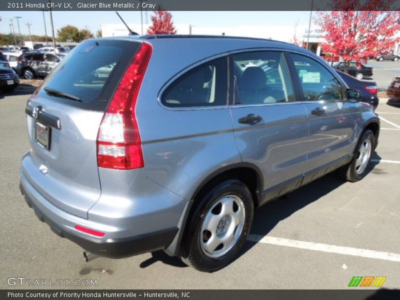 Glacier Blue Metallic / Gray 2011 Honda CR-V LX