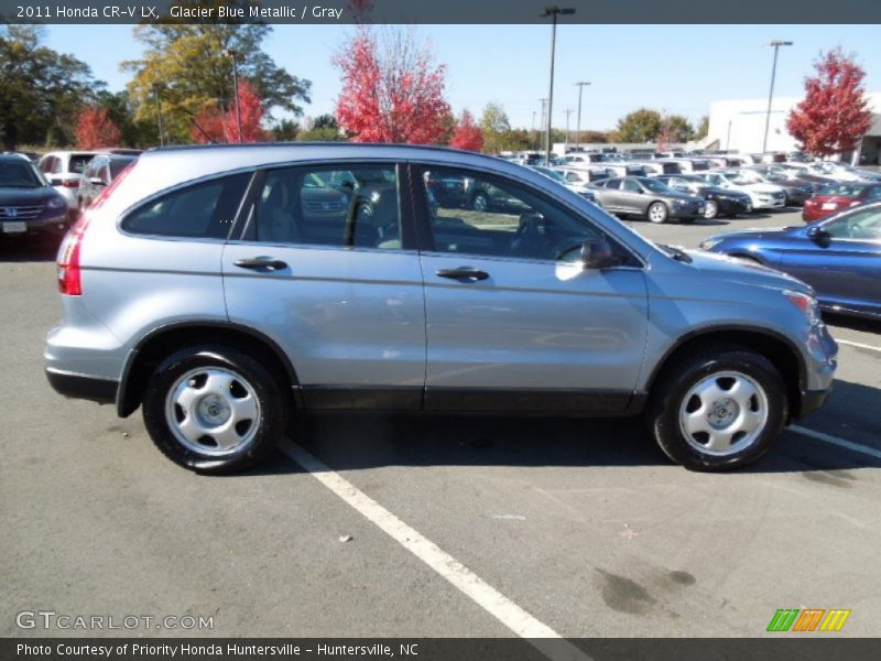 Glacier Blue Metallic / Gray 2011 Honda CR-V LX