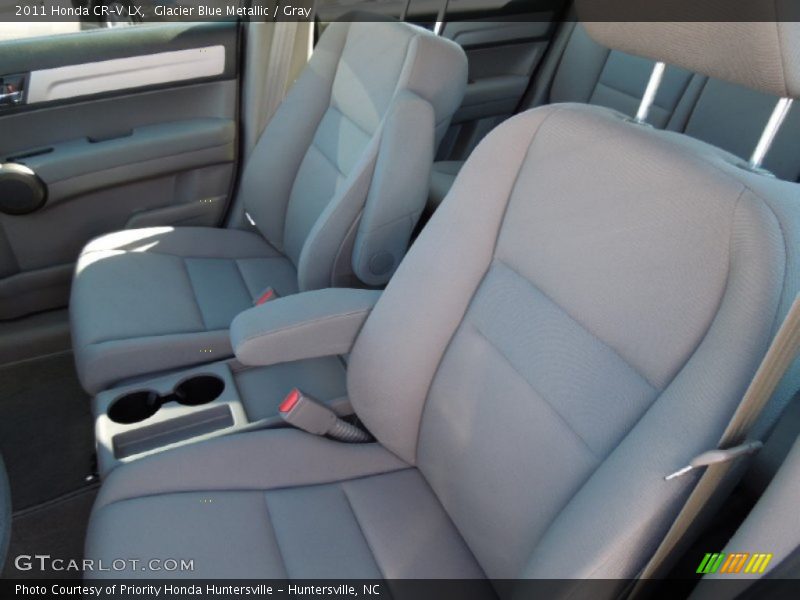 Glacier Blue Metallic / Gray 2011 Honda CR-V LX