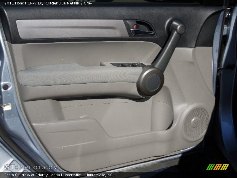 Glacier Blue Metallic / Gray 2011 Honda CR-V LX