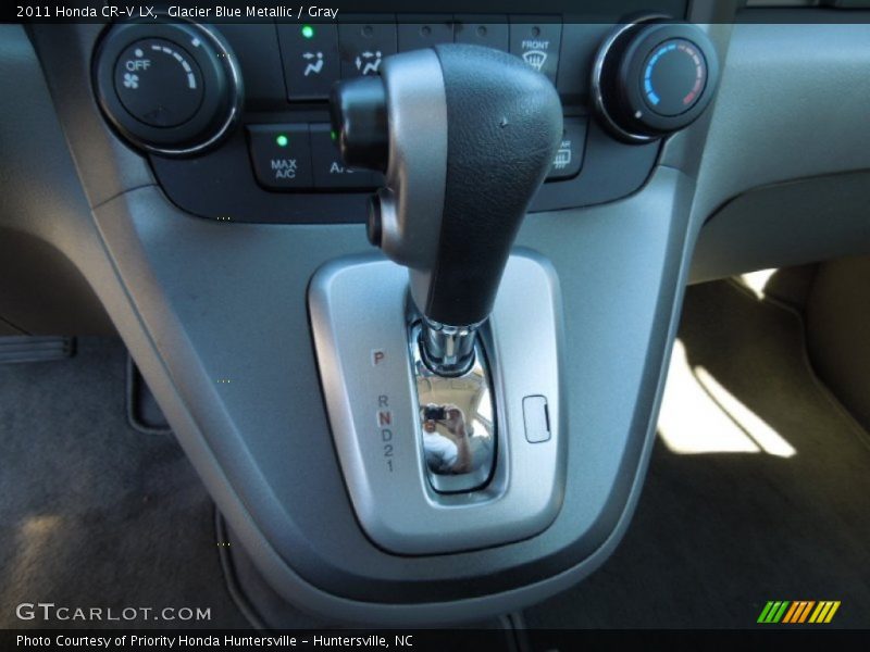 Glacier Blue Metallic / Gray 2011 Honda CR-V LX