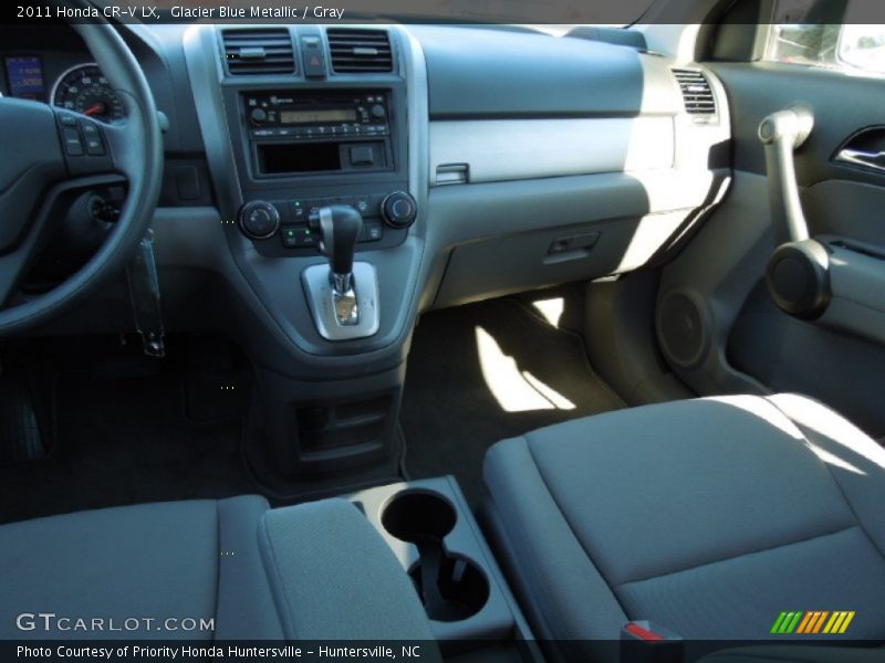 Glacier Blue Metallic / Gray 2011 Honda CR-V LX
