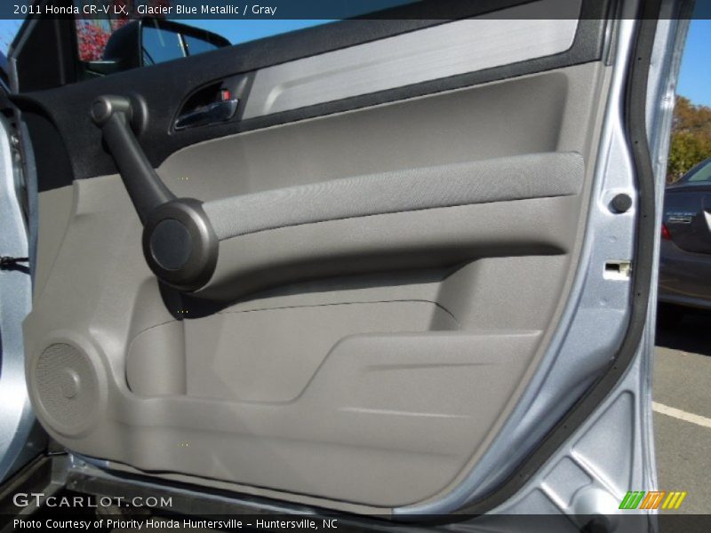Glacier Blue Metallic / Gray 2011 Honda CR-V LX