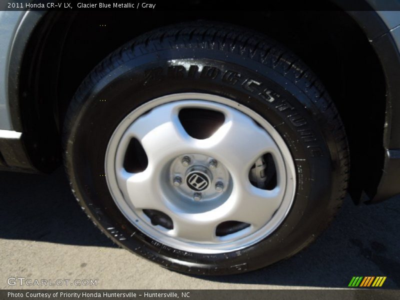 Glacier Blue Metallic / Gray 2011 Honda CR-V LX
