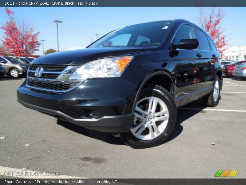 Crystal Black Pearl / Black 2011 Honda CR-V EX-L