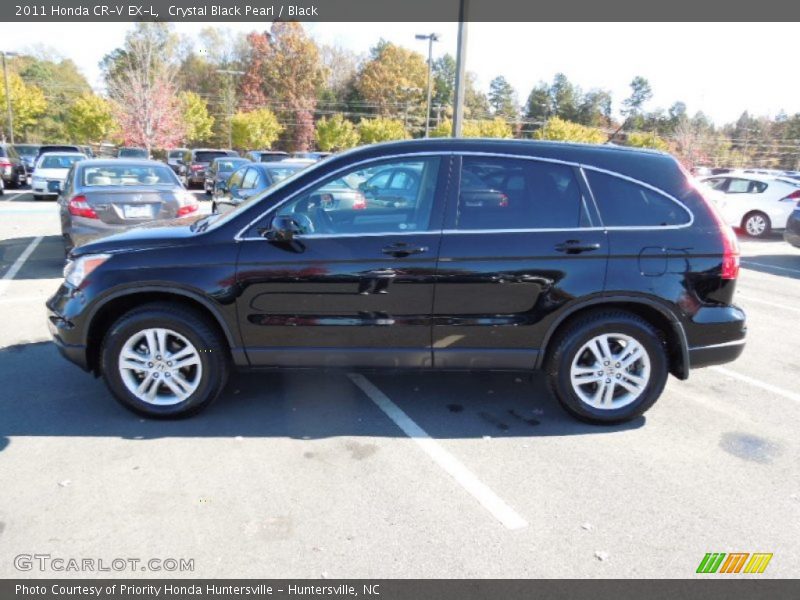 Crystal Black Pearl / Black 2011 Honda CR-V EX-L