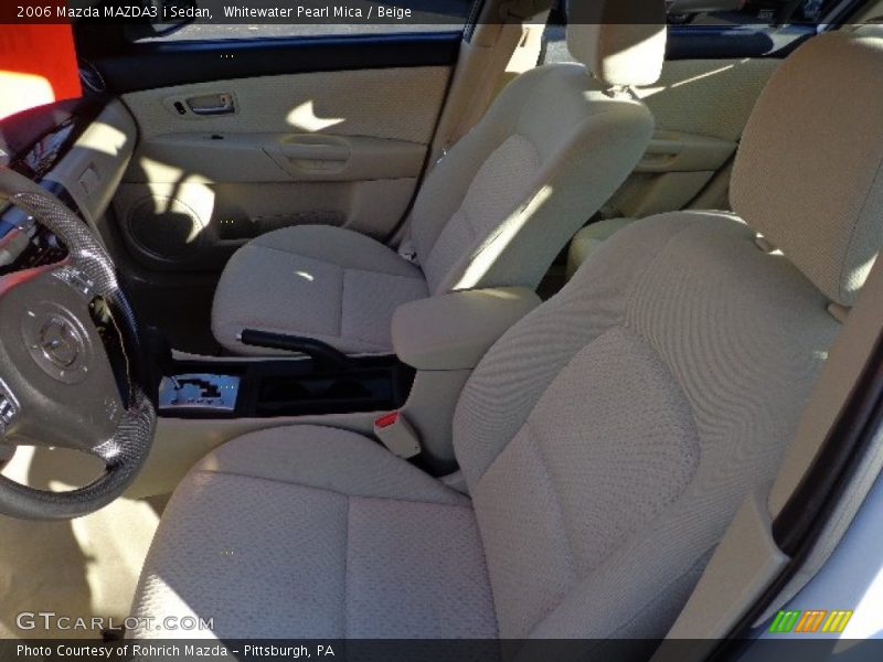 Whitewater Pearl Mica / Beige 2006 Mazda MAZDA3 i Sedan