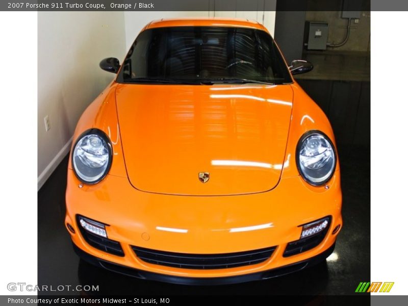 Orange / Black 2007 Porsche 911 Turbo Coupe