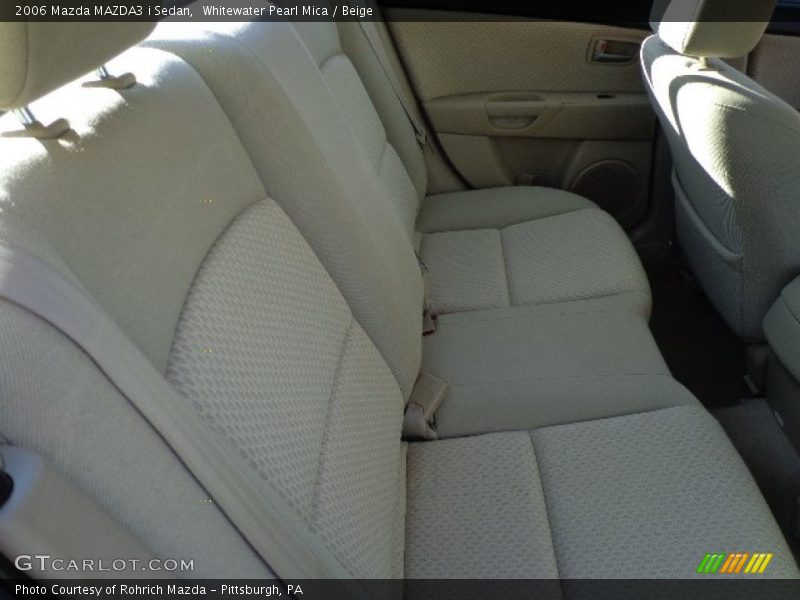 Whitewater Pearl Mica / Beige 2006 Mazda MAZDA3 i Sedan