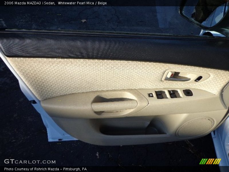 Whitewater Pearl Mica / Beige 2006 Mazda MAZDA3 i Sedan