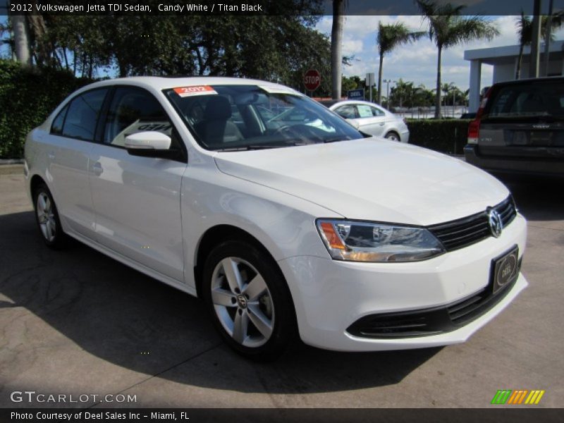 Candy White / Titan Black 2012 Volkswagen Jetta TDI Sedan