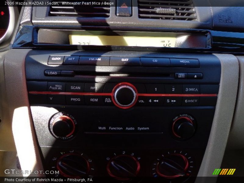 Whitewater Pearl Mica / Beige 2006 Mazda MAZDA3 i Sedan