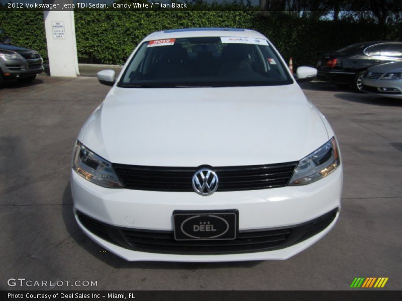 Candy White / Titan Black 2012 Volkswagen Jetta TDI Sedan