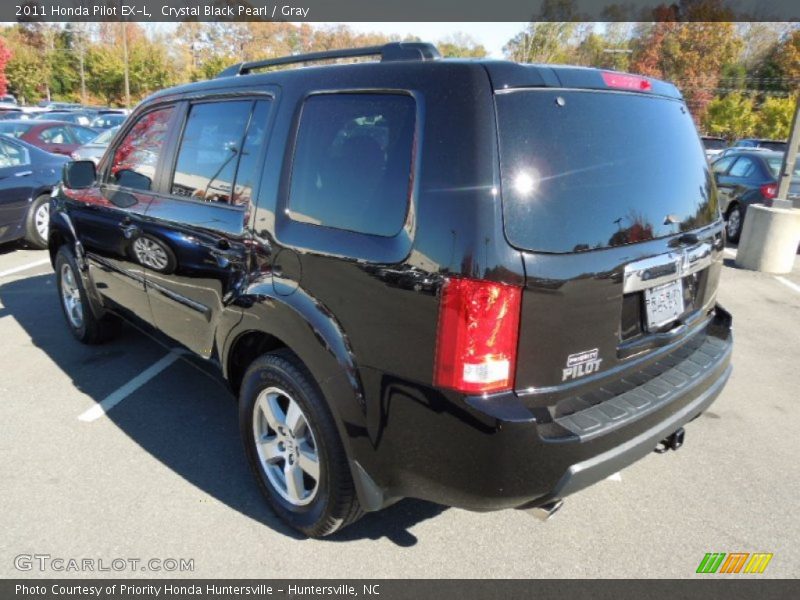 Crystal Black Pearl / Gray 2011 Honda Pilot EX-L