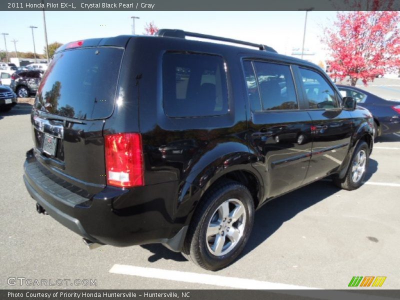 Crystal Black Pearl / Gray 2011 Honda Pilot EX-L