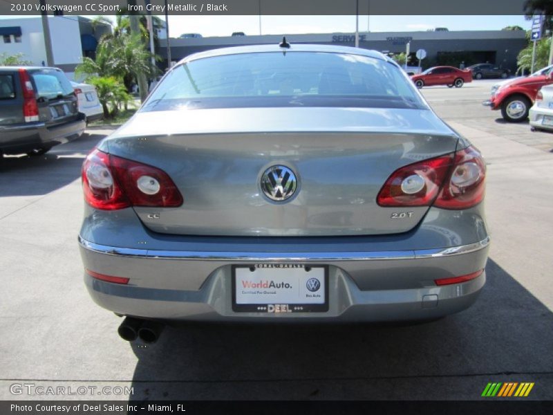 Iron Grey Metallic / Black 2010 Volkswagen CC Sport