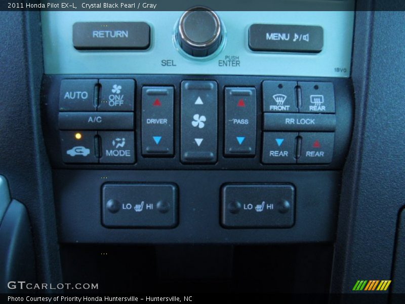 Crystal Black Pearl / Gray 2011 Honda Pilot EX-L