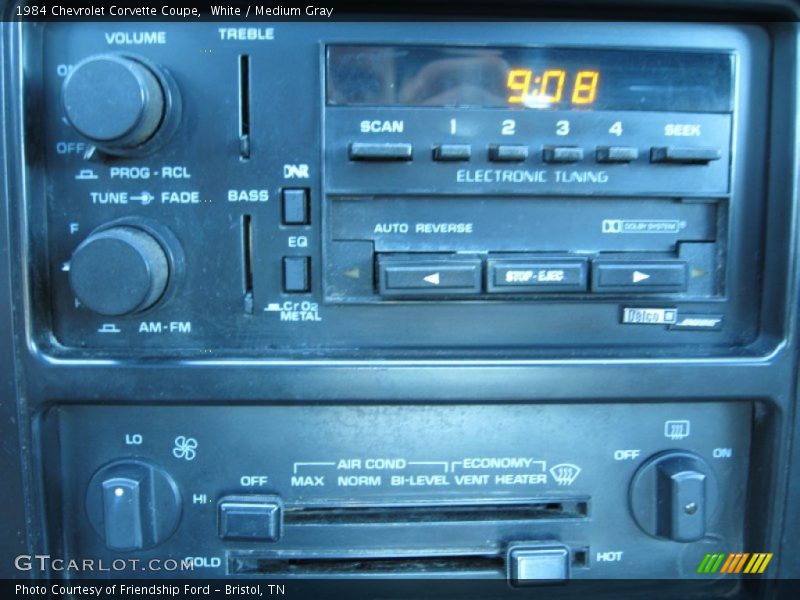 Controls of 1984 Corvette Coupe
